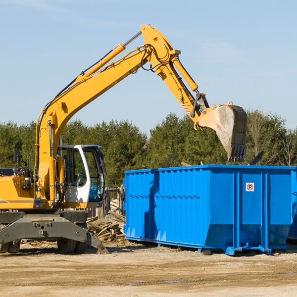 can i choose the location where the residential dumpster will be placed in Weikert PA